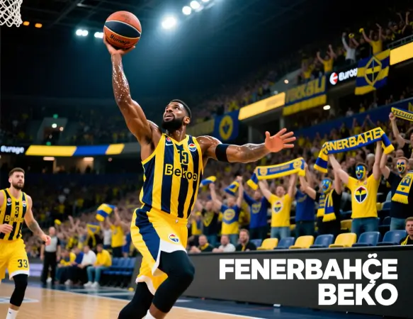 Fenerbahçe Beko basketbol takımı EuroLeague maçında hücum ediyor
